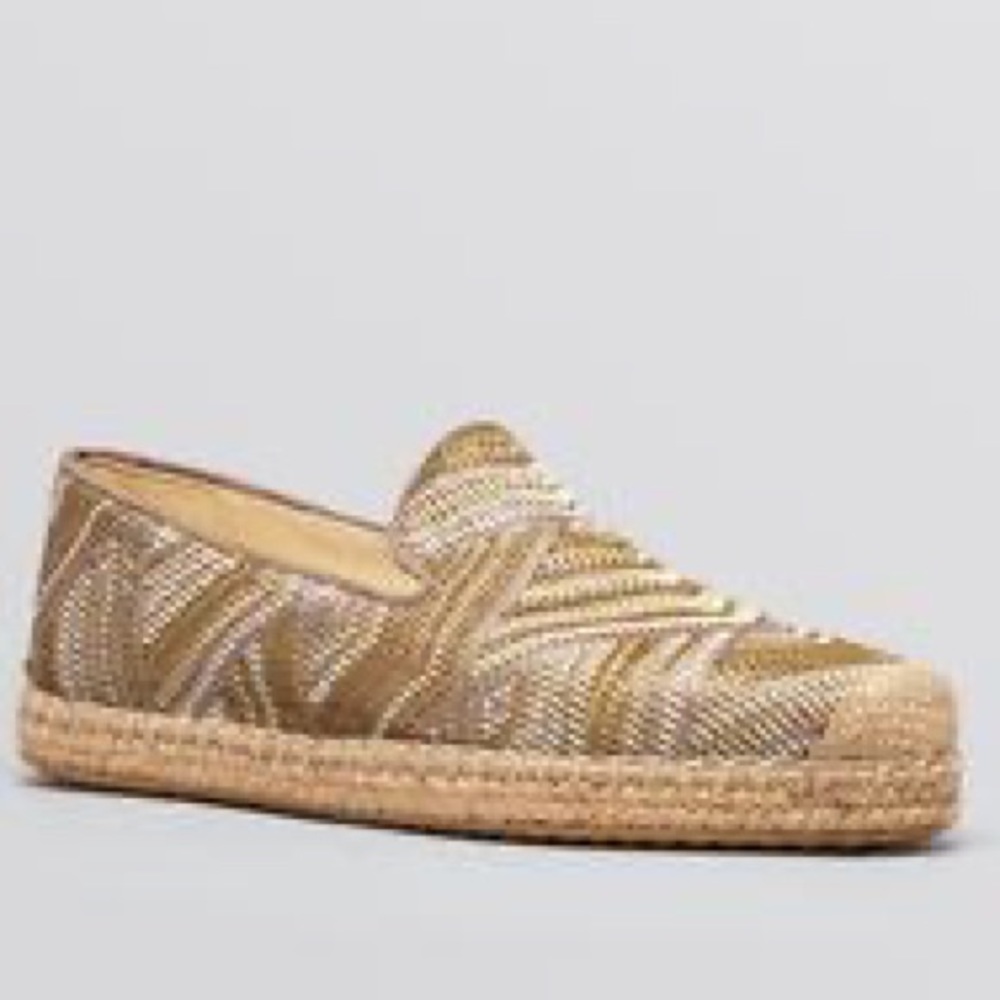 Stuart Weitzman Gold Espadrilles